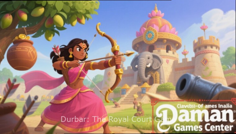 Durbar: The Royal Court Game - Kingdom Map Durbar: The Royal Court Game - Map showing various Indian kingdoms with player's territory highlighted